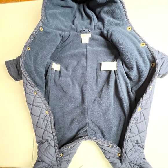 Ralph Lauren Quilted Fleece Lined Snap Closure Snow Suit 3 Months - Picture 8 of 10